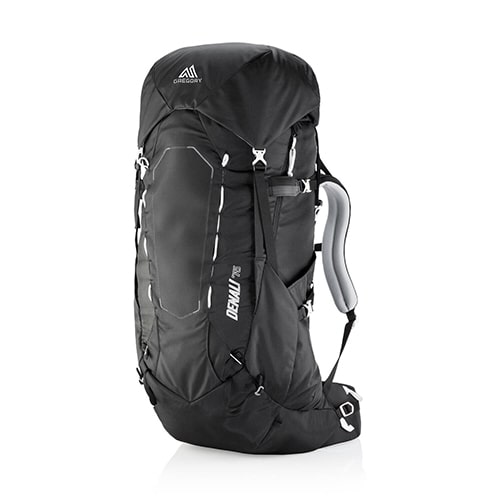 The Gregory Denali 75L Hiking Backpack.