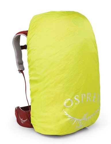 Best Backpack Covers, the Osprey Hi-Visibility Raincover — Front View.