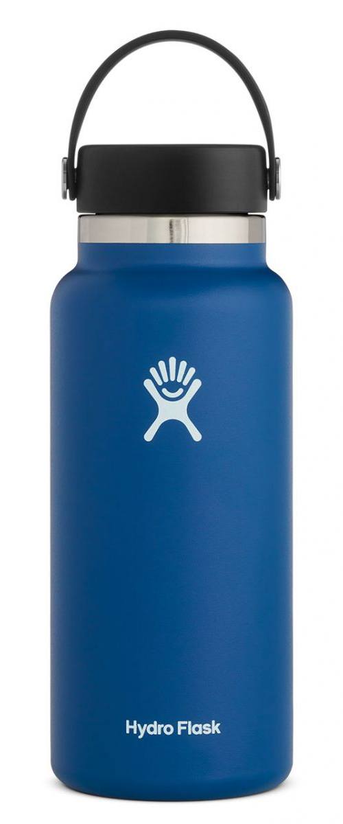 Best Water Bottles for Hiking, the Hydro Flask Wide-Mouth Water Bottle — Front View.