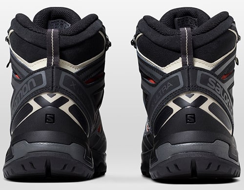 Salomon X Ultra 3 Mid GTX Hiking Boots — Back View.