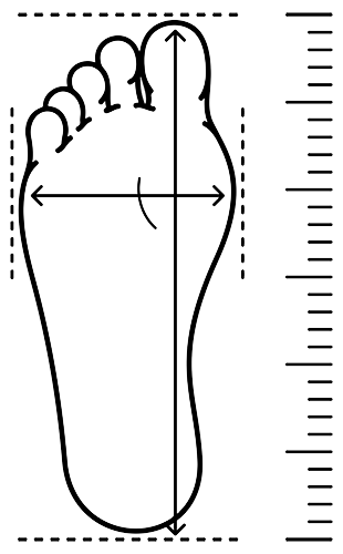 Foot Size Measurement for Hiking Boots.