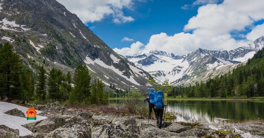Kelty Coyote Backpack Review — Young People Hiking in Highlands of Altai Mountains.