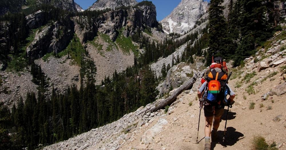 Teton Sports Canyon 2100 Backpack Review — Hiker on a Mountain.