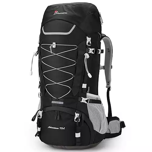 MOUNTAINTOP 75L Internal Frame Hiking Backpack